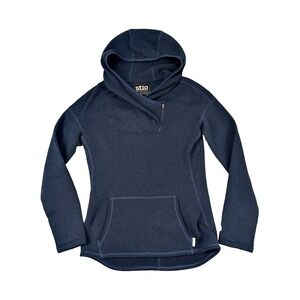 STIO Sweetwater Mountain Shadow Women's M 1/4 Zip Blue Pullover Hoodie